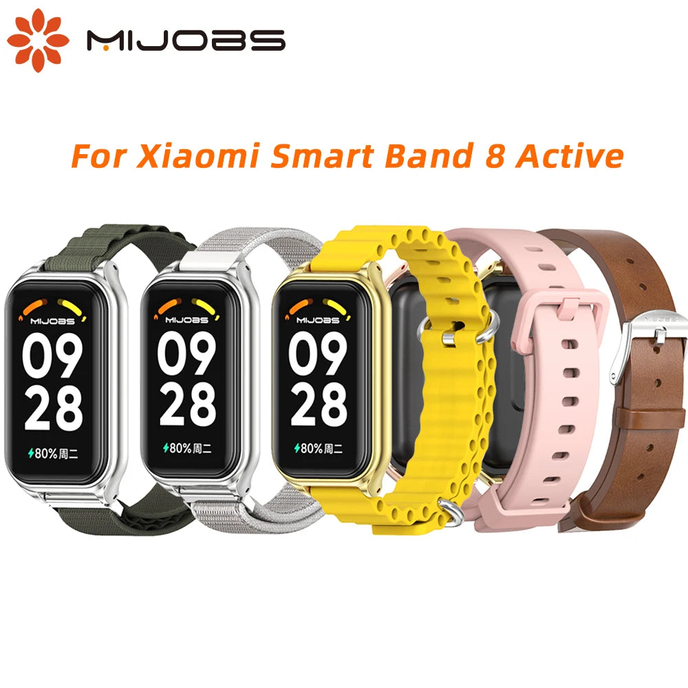 Strap For Xiaomi Smart Band 8 9 Active Bracelet Mi Band 8 Active Strap Watchband Correa Wrist Strap Replacement Accessories