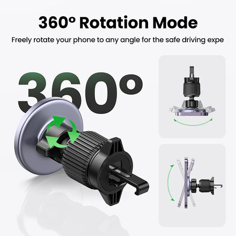 UGREEN Magnetic Car Phone Holder – Air Vent Mount for MagSafe iPhone & Samsung