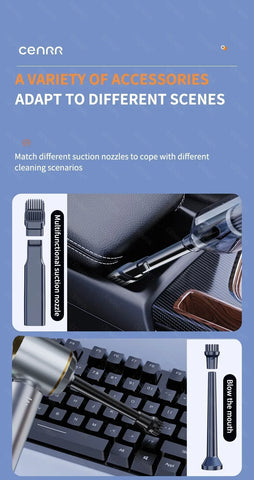 CENRR Cordless Car Vacuum Cleaner, Strong Suction