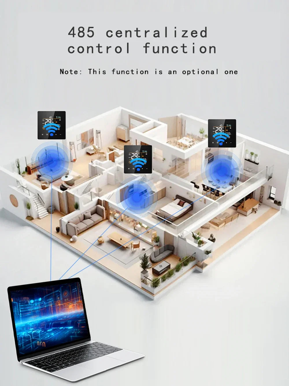 Tuya Smart WiFi Thermostat 3/16/25A Electric Gas Boiler Water Heating Temperature Controller Home Intelligent Heating Accessory