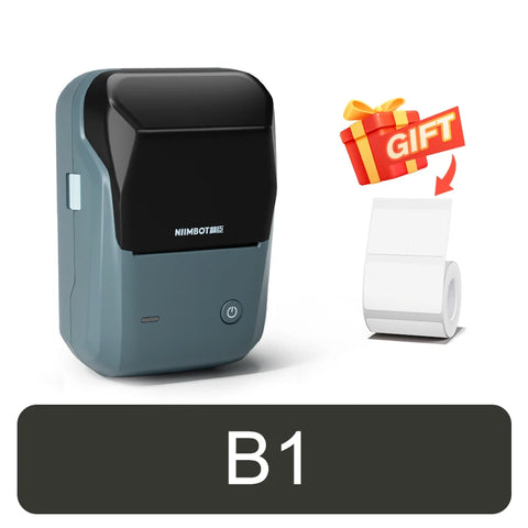 NiiMbot B21 Mini Thermal Printer Wireless Barcode Label Maker Bluetooth Portable Adhesive Label Printers for Office Commercial