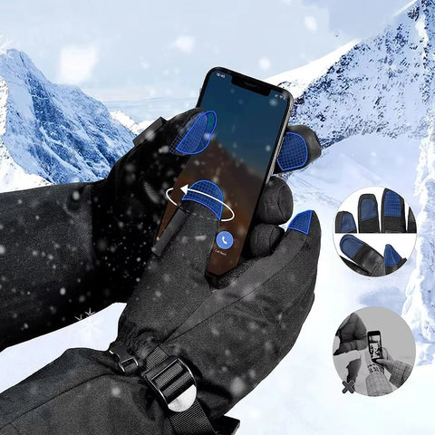 Skiing Heated Glove Rechargeable 5000Mah New Ski Electric Heated Gloves Winter Warm Moto Heated Gloves Warm Waterproof