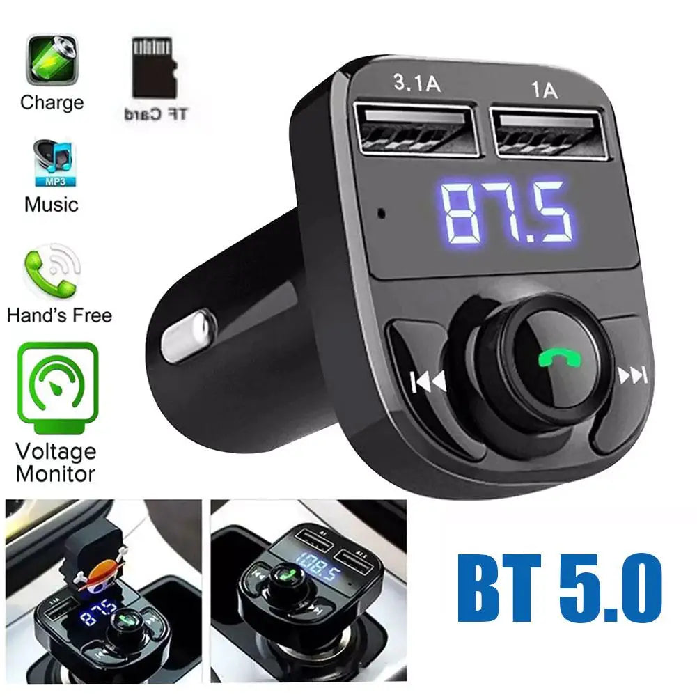 Car Charger FM Transmitter Bluetooth Audio Dual USB Car MP3 Player autoradio Handsfree Charger 3.1A Car Accessories