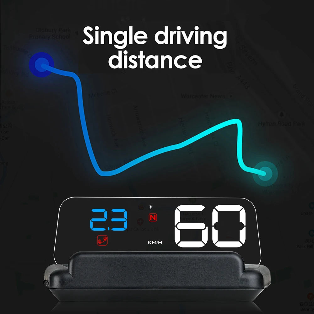 C500 OBD2 T900 GPS HUD Car Head-Up Display OBD Windshield Projector Speedometer Digital Auto Accessories Automotive Electronics