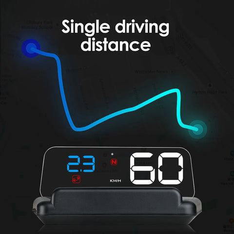 C500 OBD2 T900 GPS HUD Windshield Speedometer