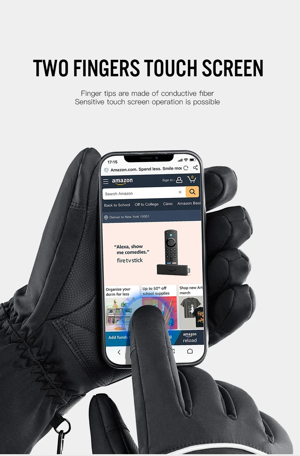 Skiing Heated Glove Rechargeable 5000Mah New Ski Electric Heated Gloves Winter Warm Moto Heated Gloves Warm Waterproof