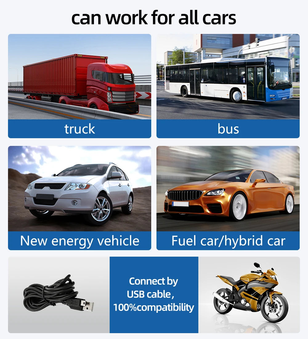 C500 OBD2 T900 GPS HUD Car Head-Up Display OBD Windshield Projector Speedometer Digital Auto Accessories Automotive Electronics