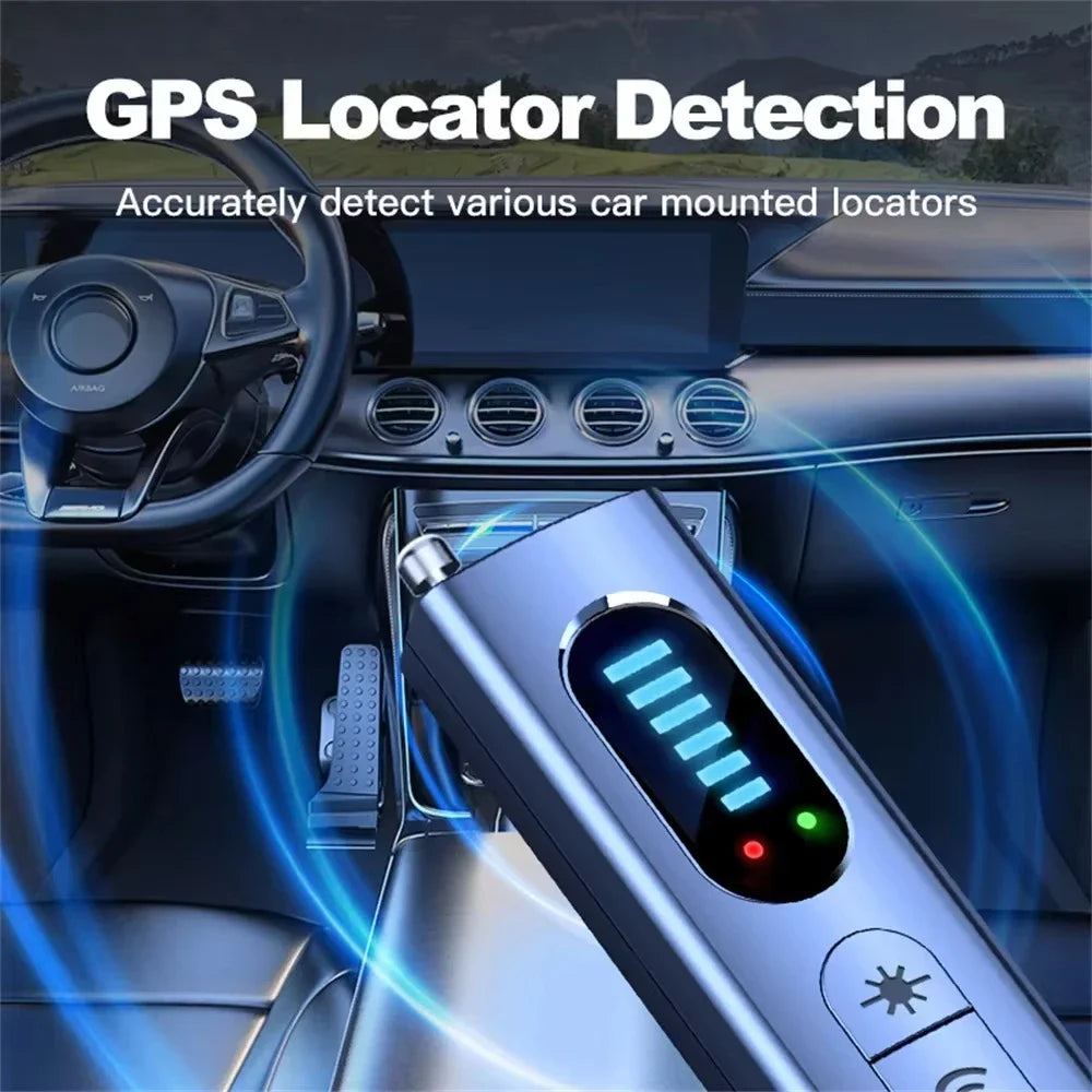 T15 Hidden Camera Detector Anti-Spy Car GPS Tracker Listening Device Bug RF Wireless All Scanner Gadget Security Protection
