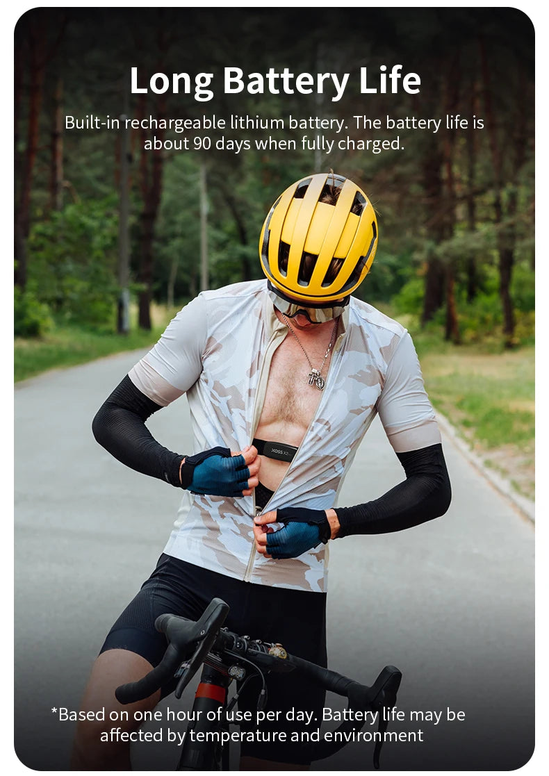 XOSS X2 Pro Heart Rate Monitor Sensor Rechargeable Battery Charger Stores Of Data For Swimming Sailboat Fitness Running Cycling