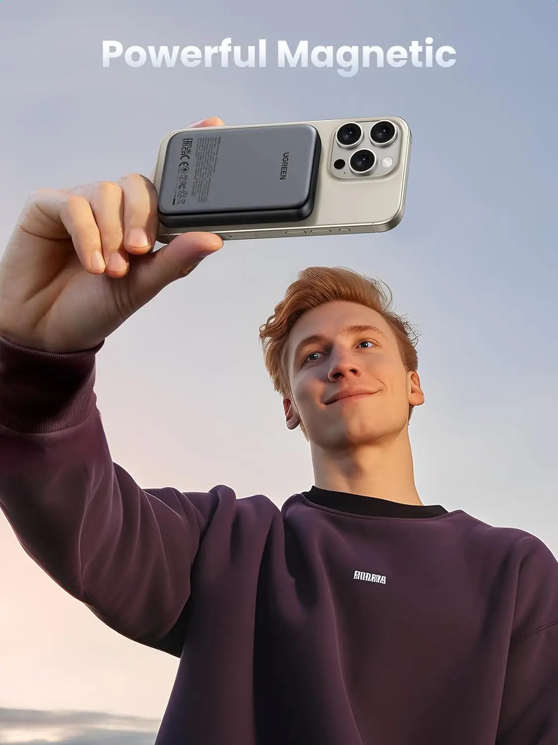 UGREEN PB561 Magnetic Power Bank,10,000mAh Wireless Portable Charger, PD 20W Fast Charging Battery Pack for iPhone