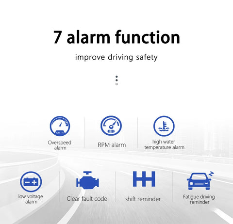 C500 OBD2 T900 GPS HUD Windshield Speedometer