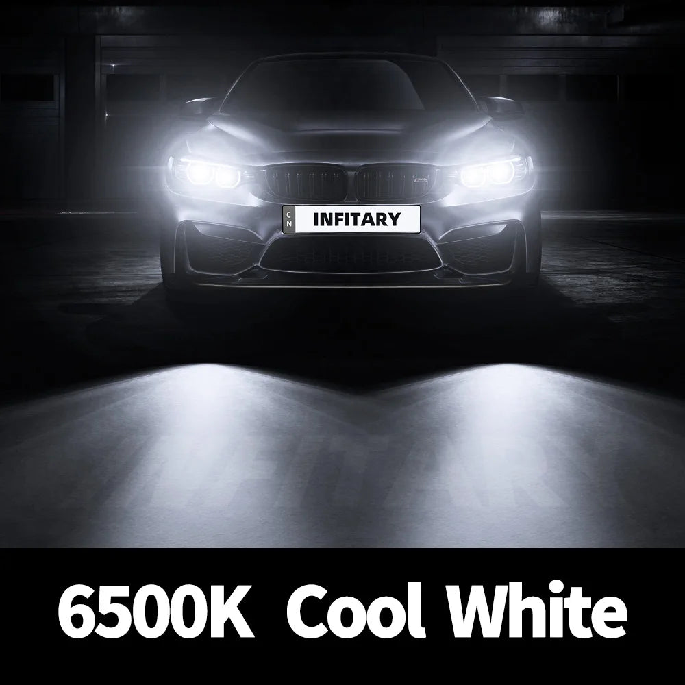 Infitary H4 H7 Fog Led Lights 20000LM CSP 1860 Chip H1 H11 HB3 HB4 9005 9006 6500K Auto Car Mini CANBUS Headlights Bulbs Kits