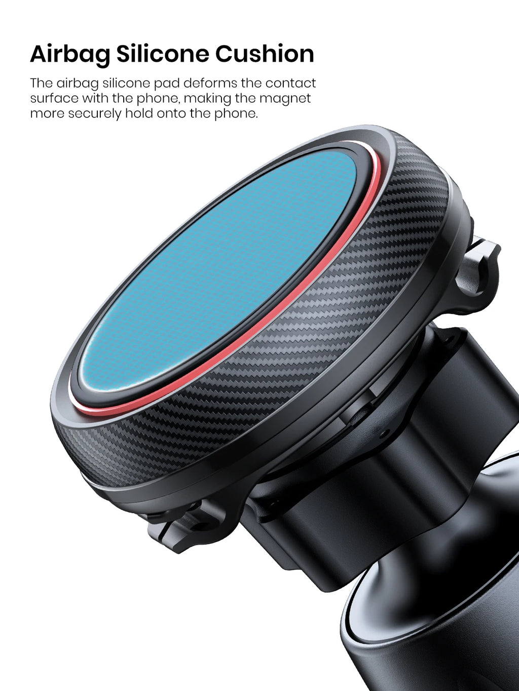 TOPK Magnetic Car Phone Mount in Car Phone Holder Air Vent Magnetic, 6 N52 Magnets Universal Mobile Phone Holders for iPhone 15