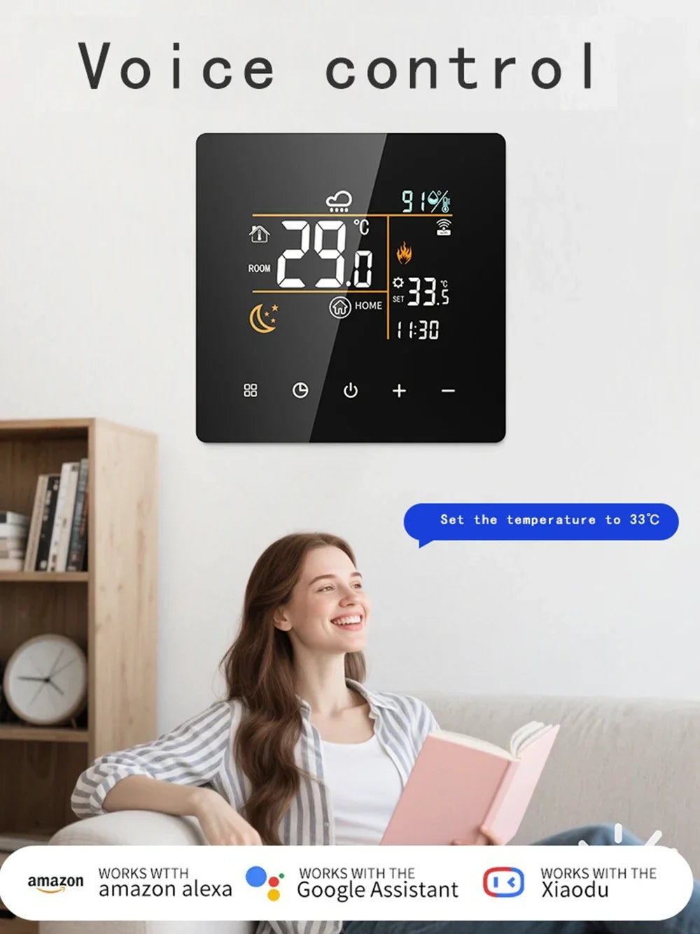 Tuya Smart WiFi Thermostat 3/16/25A Electric Gas Boiler Water Heating Temperature Controller Home Intelligent Heating Accessory