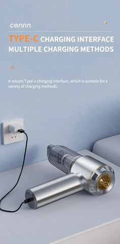 CENRR Cordless Car Vacuum Cleaner, Strong Suction