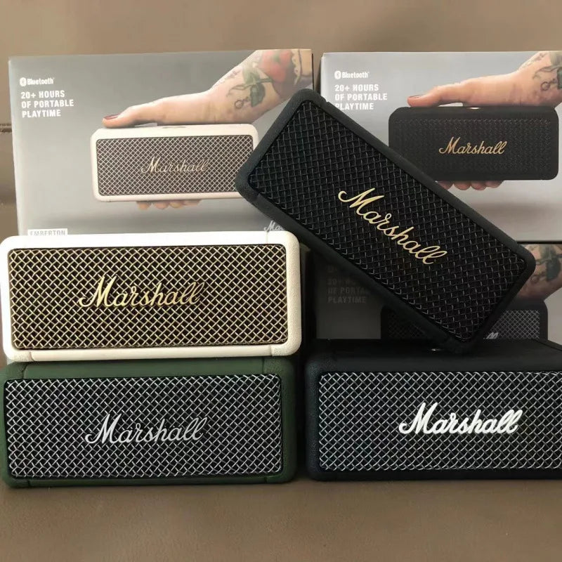MARSHALL  EMBERTON Wireless Bluetooth Speaker Waterproof Powerful Stereo Bass Sound Outdoor Subwoofer Portable Speakers