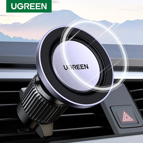 UGREEN Magnetic Car Phone Holder – Air Vent Mount for MagSafe iPhone & Samsung