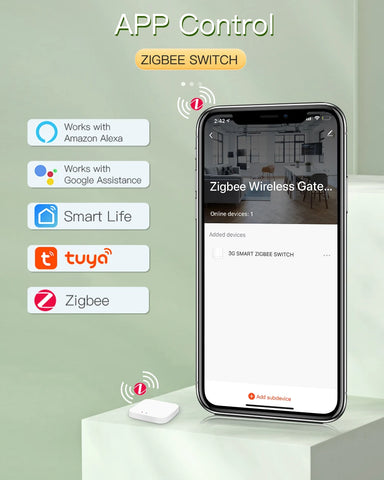 BSEED Zigbee 1/2/3Gang Wall Touch Switches Tuya Smart Life Alexa Control Plus EU Wall Socket USB Type-c Ports No Neutral Version