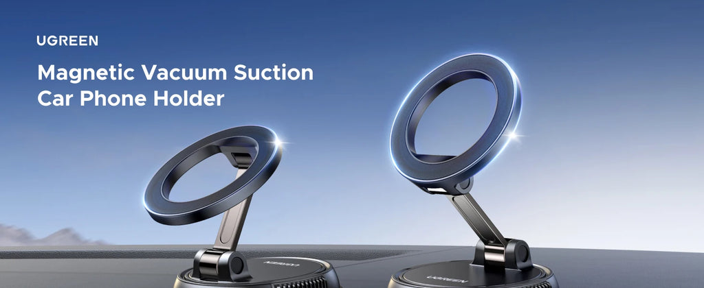 UGREEN Magnetic Car Phone Holder  360°Rotatable Dashboard Suction Cup Car Mount For Magsafe iPhone 16 15 14 ProMax Xiaomi Samsun