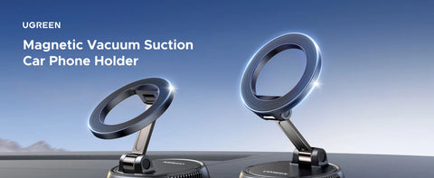 UGREEN Magnetic Car Phone Holder  360°Rotatable Dashboard Suction Cup Car Mount For Magsafe iPhone 16 15 14 ProMax Xiaomi Samsun