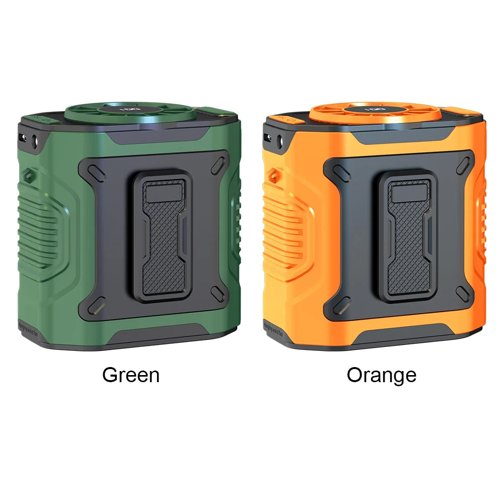 4000mAh Waist Clip Fan Rechargeable Personal Wearable Belt Clip Fan Portable Powerbank Flashlight Fan for Outdoor Camping Hiking