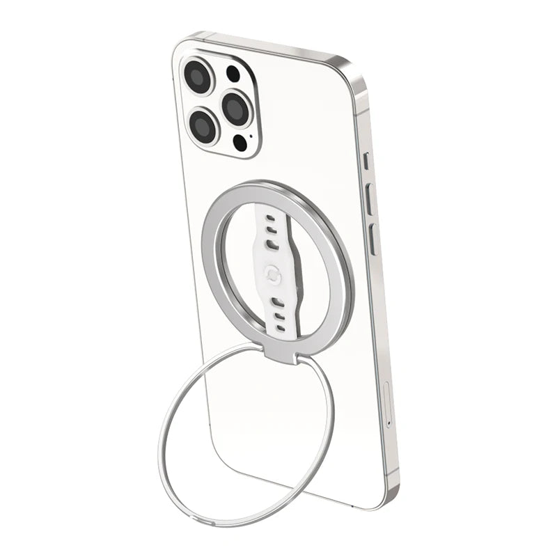 EWA Magnetic Phone Grip and Stand with Silicone Finger Strap for Magsafe Ring Holder Only for iPhone 13 12 Pro/Pro Max/Mini