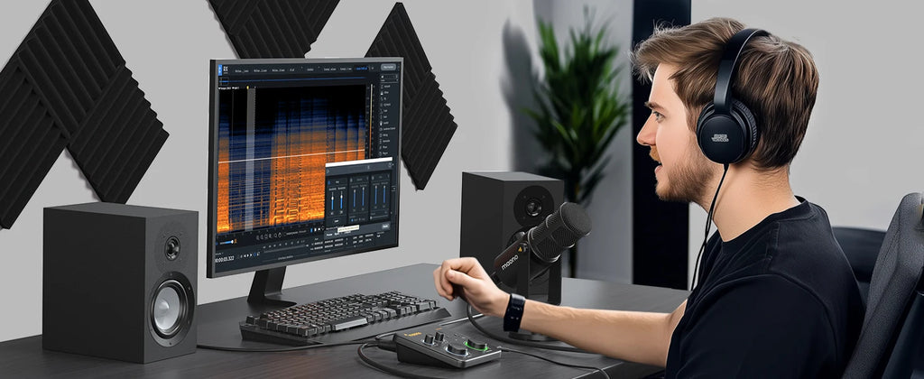 MAONO USB Audio Interface for PC,XLR Input 24-bit/192kHz Routing Software LOOPBACK ASIO for Recording Music,Guitar,DAW PS22 Lite