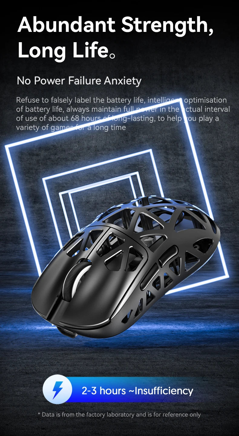 Attack Shark R2 Gaming Wireless Mouse PAW3950 8K Magnesium Alloy Lightweight Gaming Mouse Bluetooth Tri-Mode for Gaming/Office