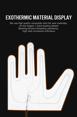 Skiing Heated Glove Rechargeable 5000Mah New Ski Electric Heated Gloves Winter Warm Moto Heated Gloves Warm Waterproof