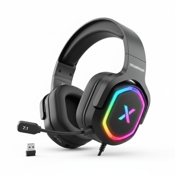 Redragon H510 PRO Zeus-X RGB Wireless 7.1 Gaming Headset – Quick